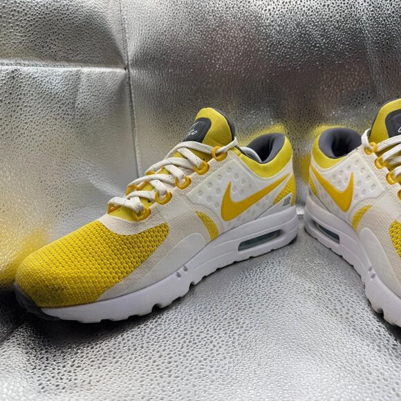 Size 11 Nike Air Max Zero CS Tinker Hatfield Yellow White Mens Shoes 789695-100 - Picture 7 of 11